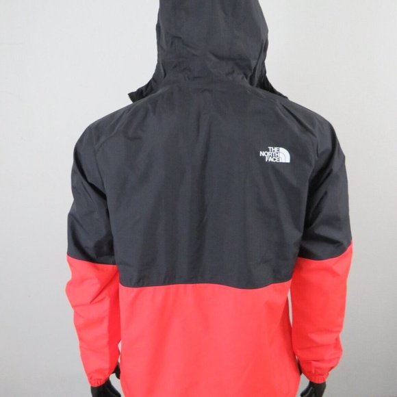 New Men's The North Face Antora Rain Jacket Retro Orange - Picture 4 of 5